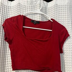 Vibe Red Women's Crop Top
